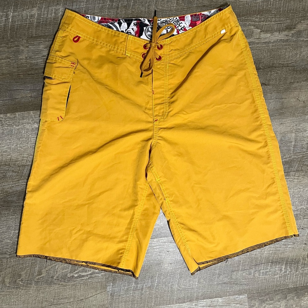 Hurley Board Shorts Size 34 Warped Tour 2013 Made In USA RARE Y2K VTG